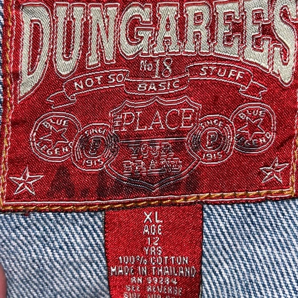 Vintage Dungarees Not So Basic Stuff Button Up Denim Jacket 🪼 - Picture 8 of 8